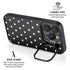 Black and White Polka Dots iPhone 16 Pro Kickstand Case